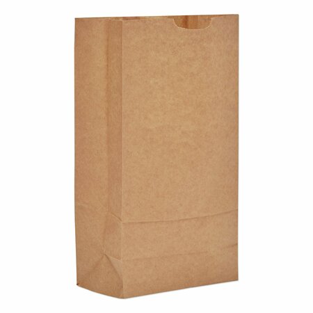 GENERAL Grocery Paper Bags, 60 lb Capacity, #10, 6.31 in. x 4.19 in. x 12.38 in., Kraft, 1000PK BAG GX10